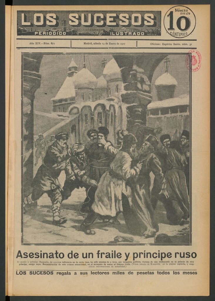 Miniatura de Los Sucesos : periódico ilustrado del 13 de enero de 1917
