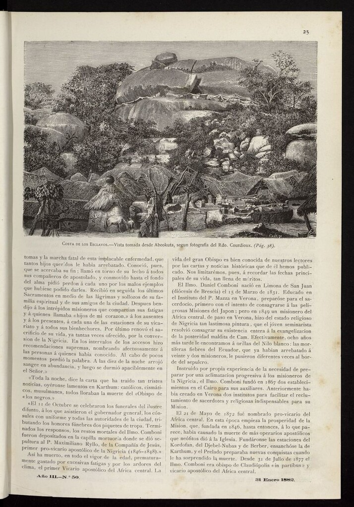 Miniatura de Las Misiones Católicas del 31 de enero de 1882