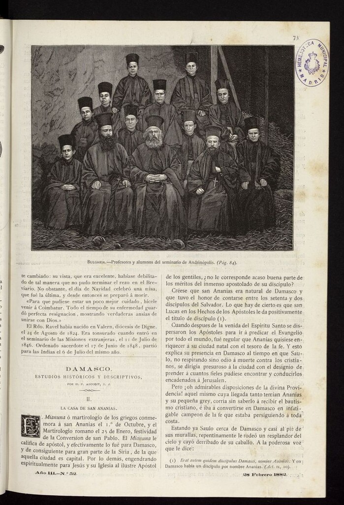 Miniatura de Las Misiones Católicas del 28 de febrero de 1882