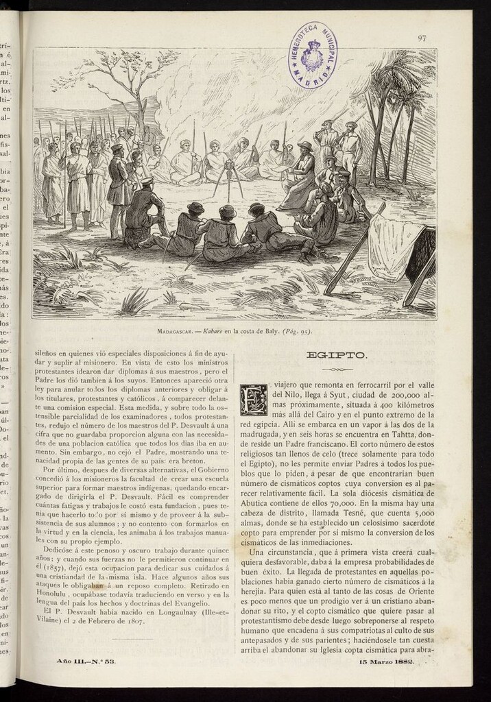 Miniatura de Las Misiones Católicas del 15 de marzo de 1882