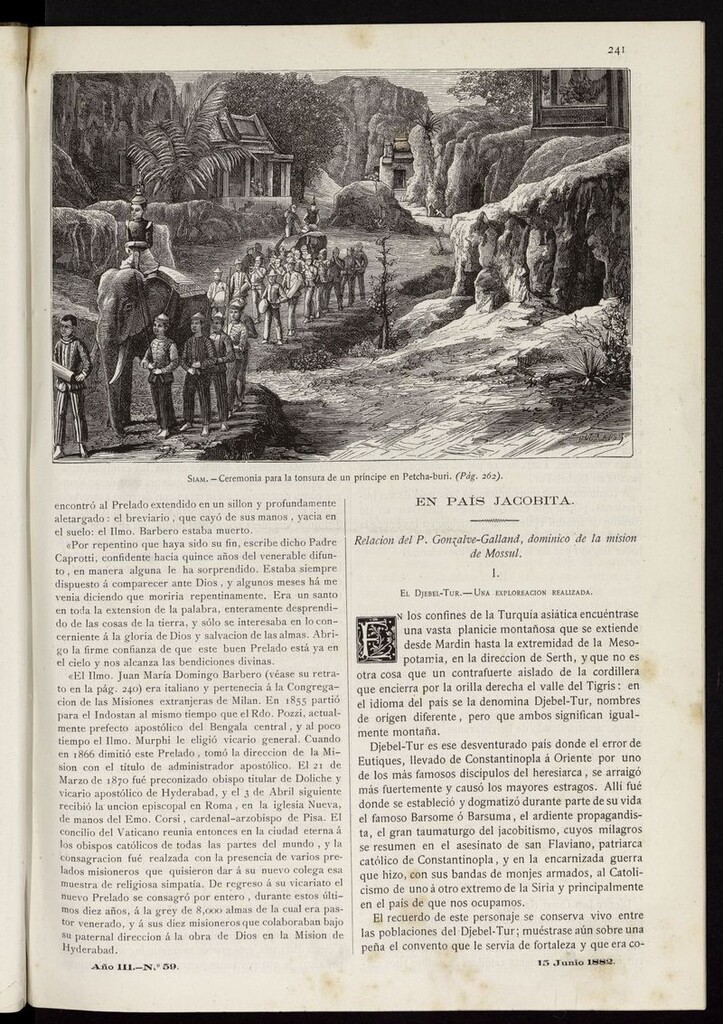 Miniatura de Las Misiones Católicas del 15 de junio de 1882