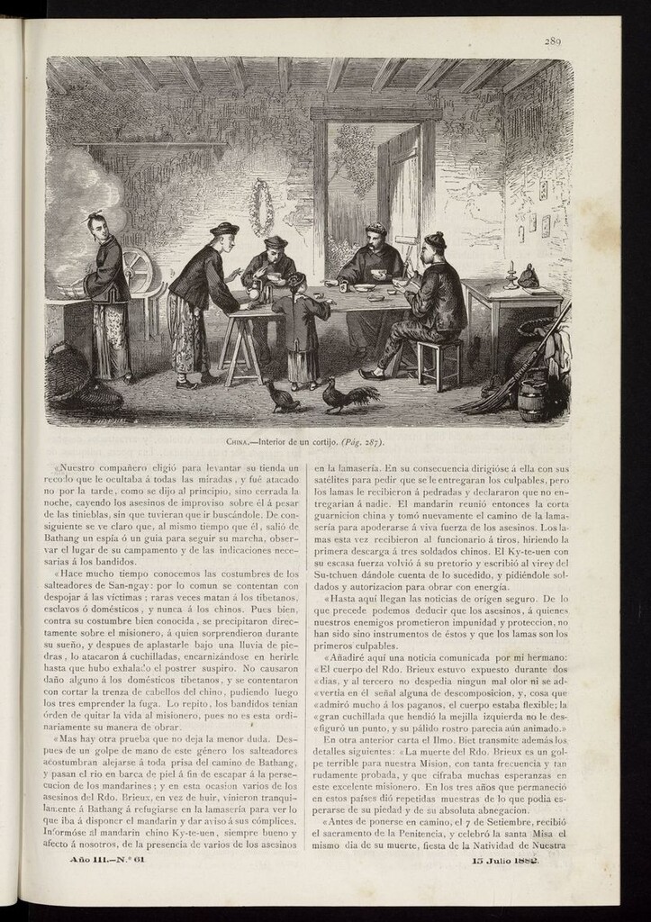 Miniatura de Las Misiones Católicas del 15 de julio de 1882