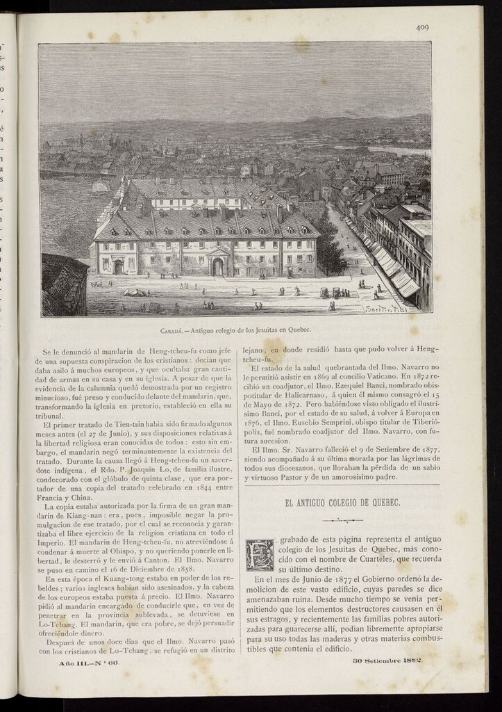 Miniatura de Las Misiones Católicas del 30 de septiembre de 1882